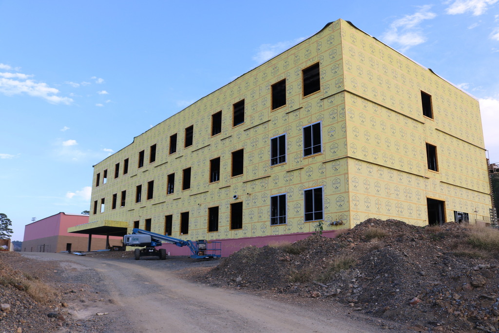 exterior of the Joe T. Robinson High School addition.