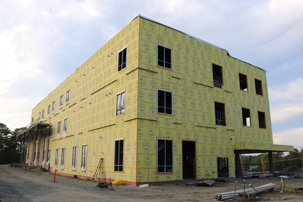 exterior of the Joe T. Robinson High School addition.