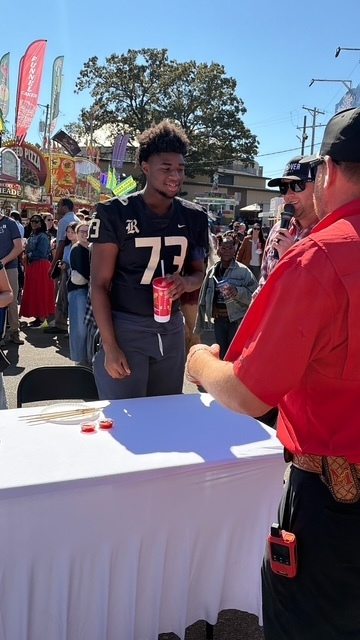 RHS Football player Brandon Ellis wins 1st place in the Arkansas State Fair Corn Dog Eating Competition!