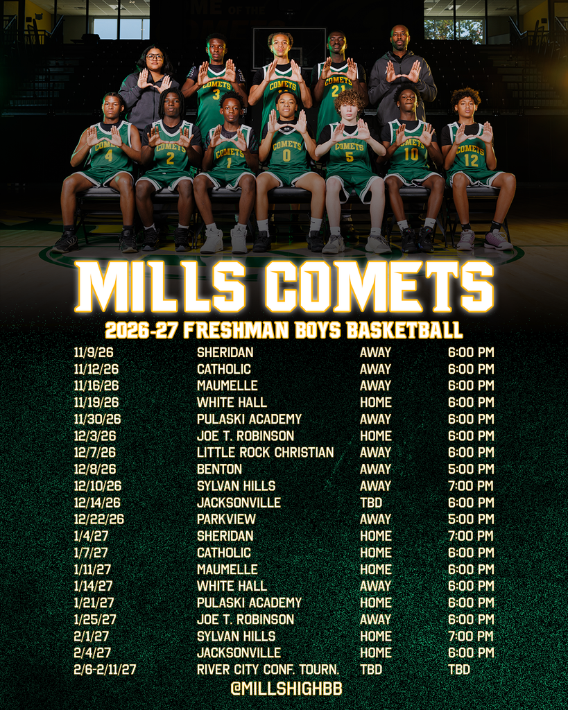 9th Grade Basketball schedule for Mills HS