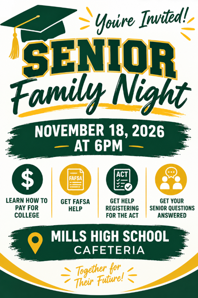 Senior Family Night Flyer