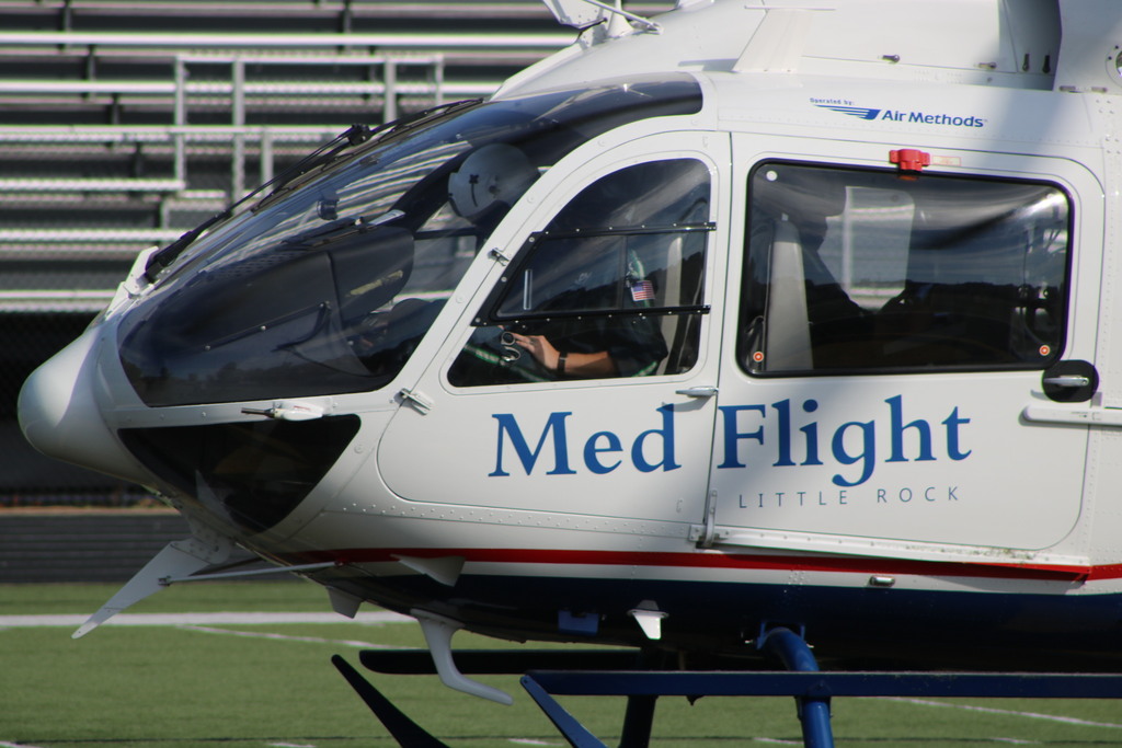 A Med Flight helicopter