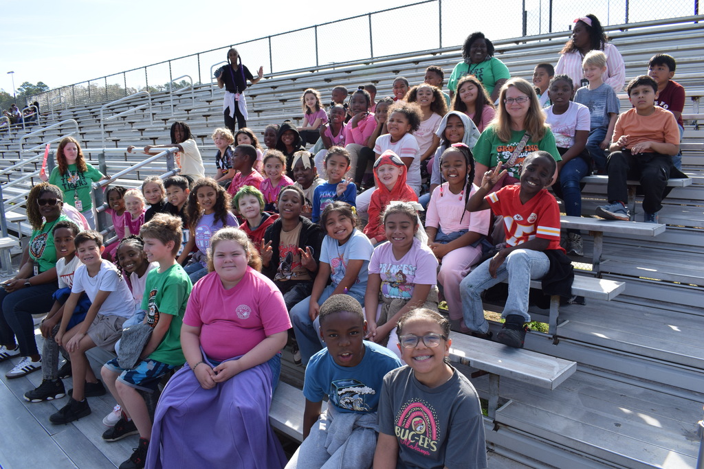 A group photo of Daisy Bates Elementary students