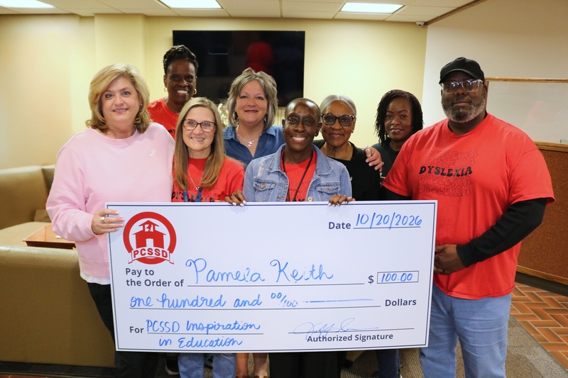 group photo of Pamela Keith and friends
