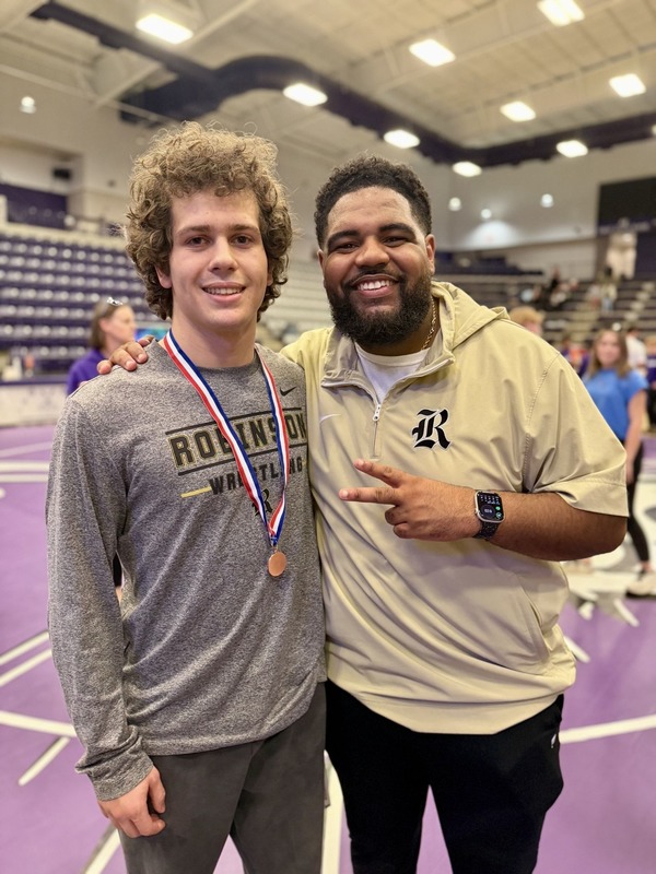 Carter Brittle and Coach Keilan Patterson