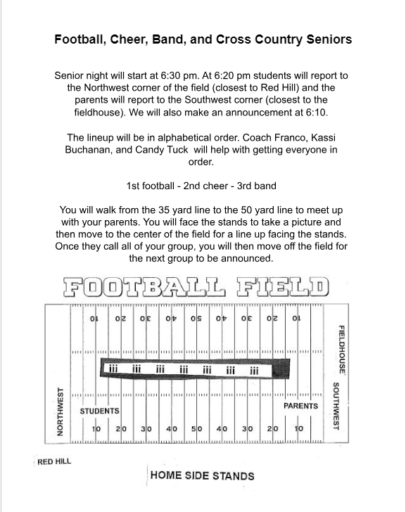 Senior Night Map