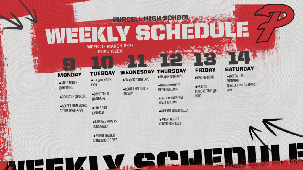 weekly schedule
