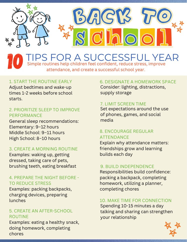 tips for a successful school year