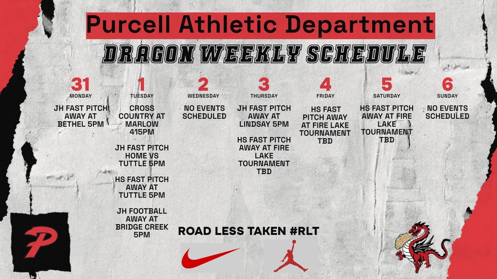 Purcell Dragon Athletics 8/31-9/6