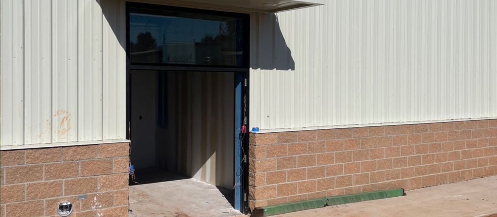 Entryway to the Elementary gym.