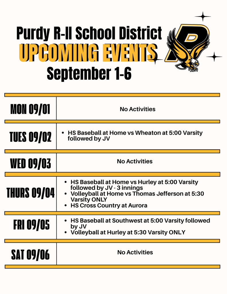 Weekly Activities