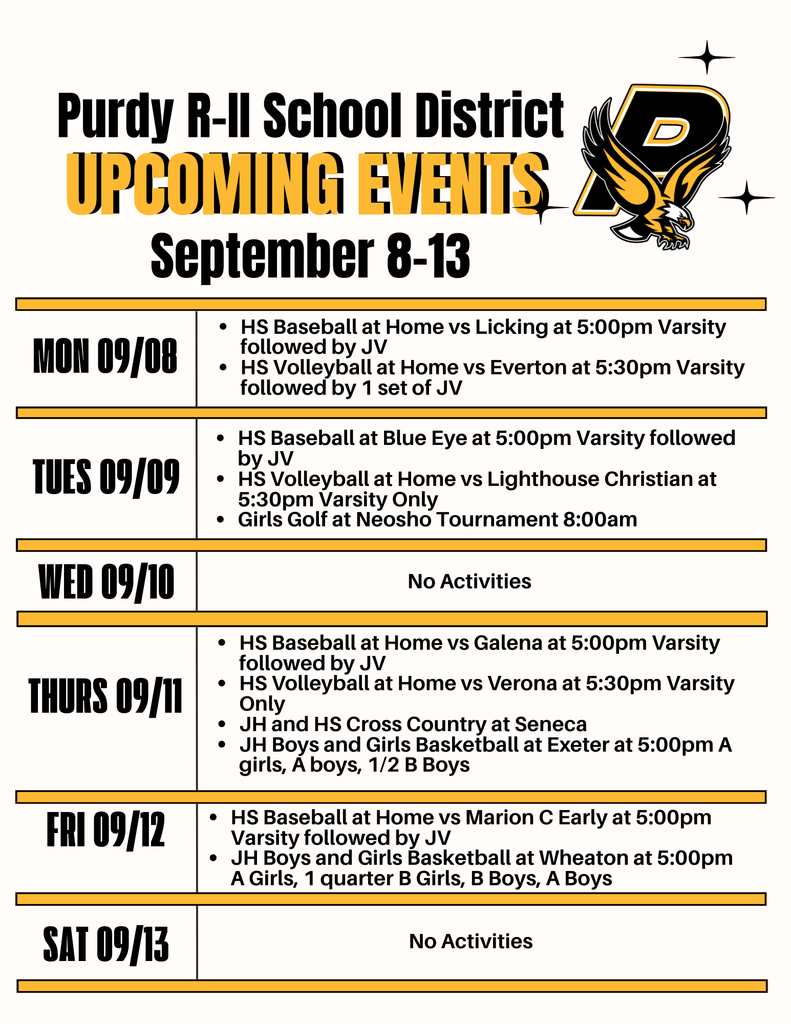 Weekly Activities