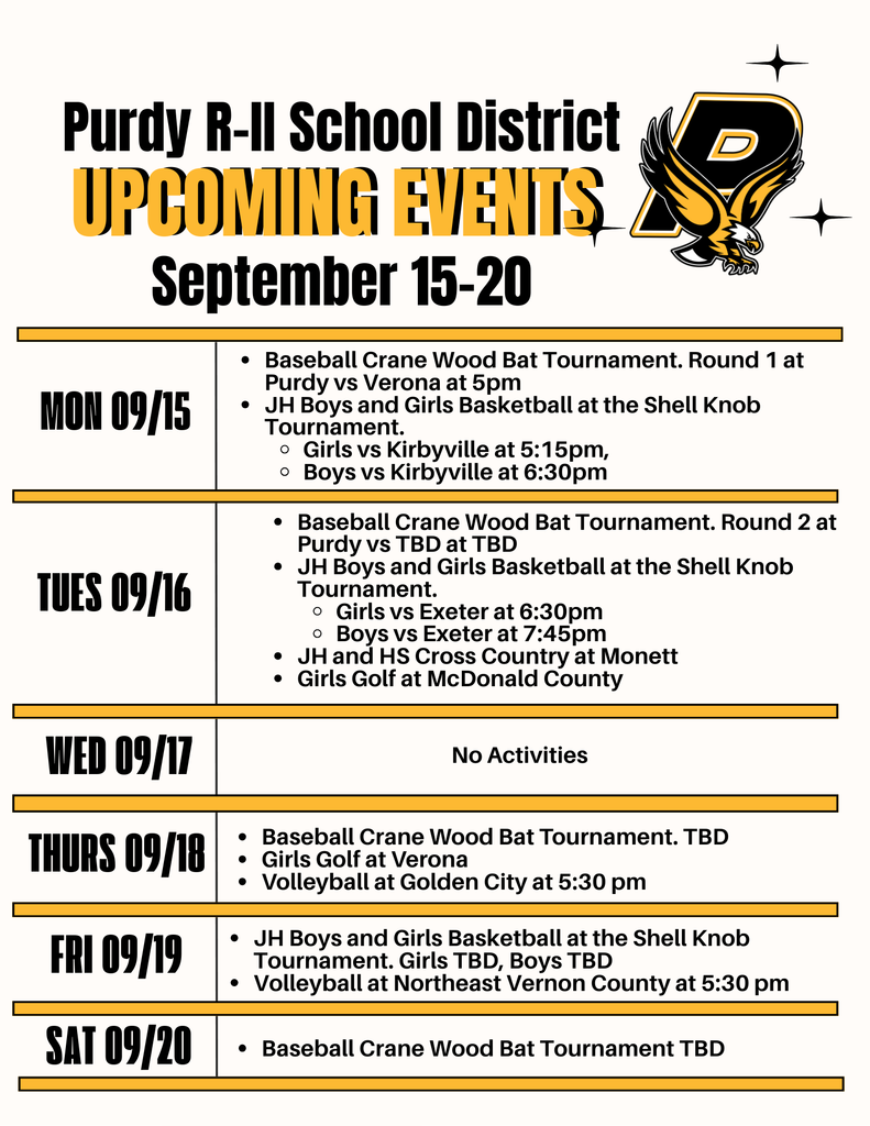 Weekly Activities