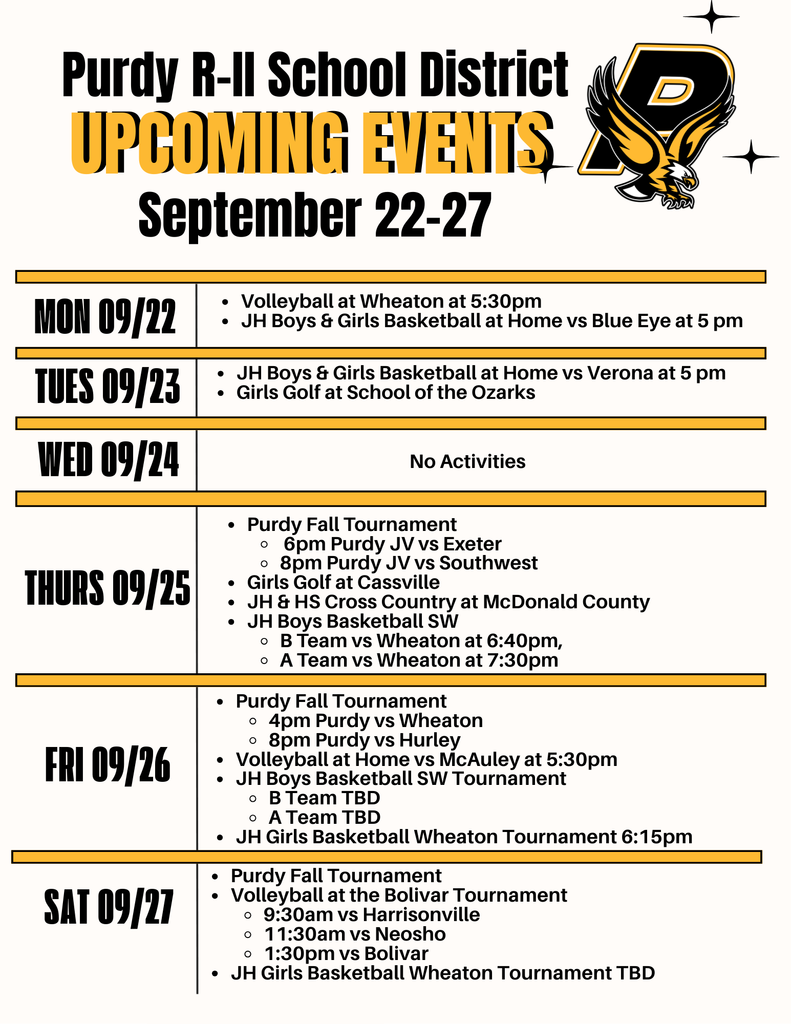 Weekly Activities