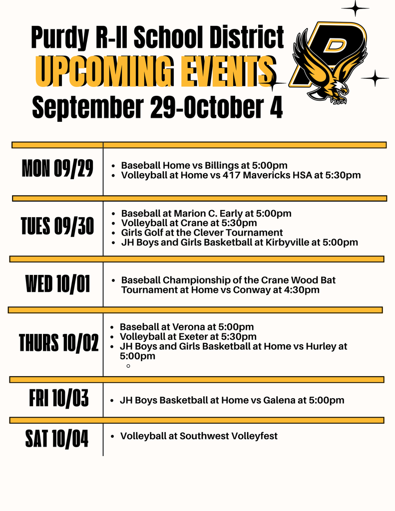 Weekly Activities