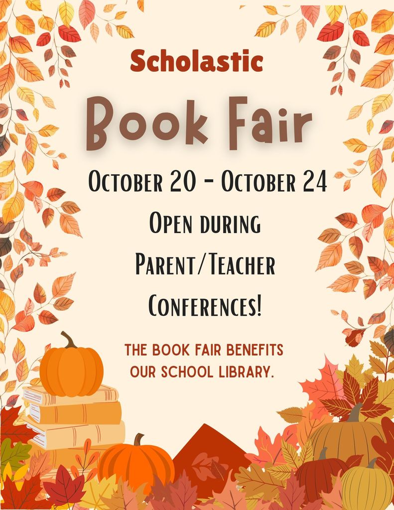 Scholastic Book Fair Flyer for Social Media - Fall Themed