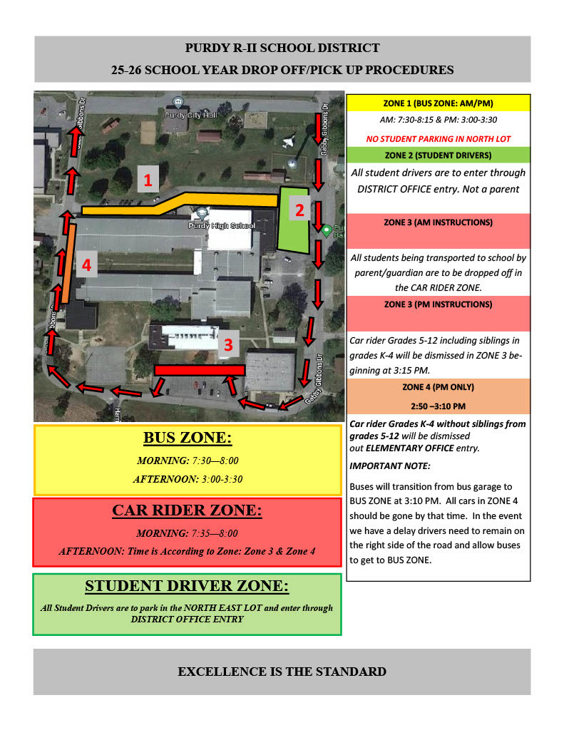 Drop Off Pick Up Procedures