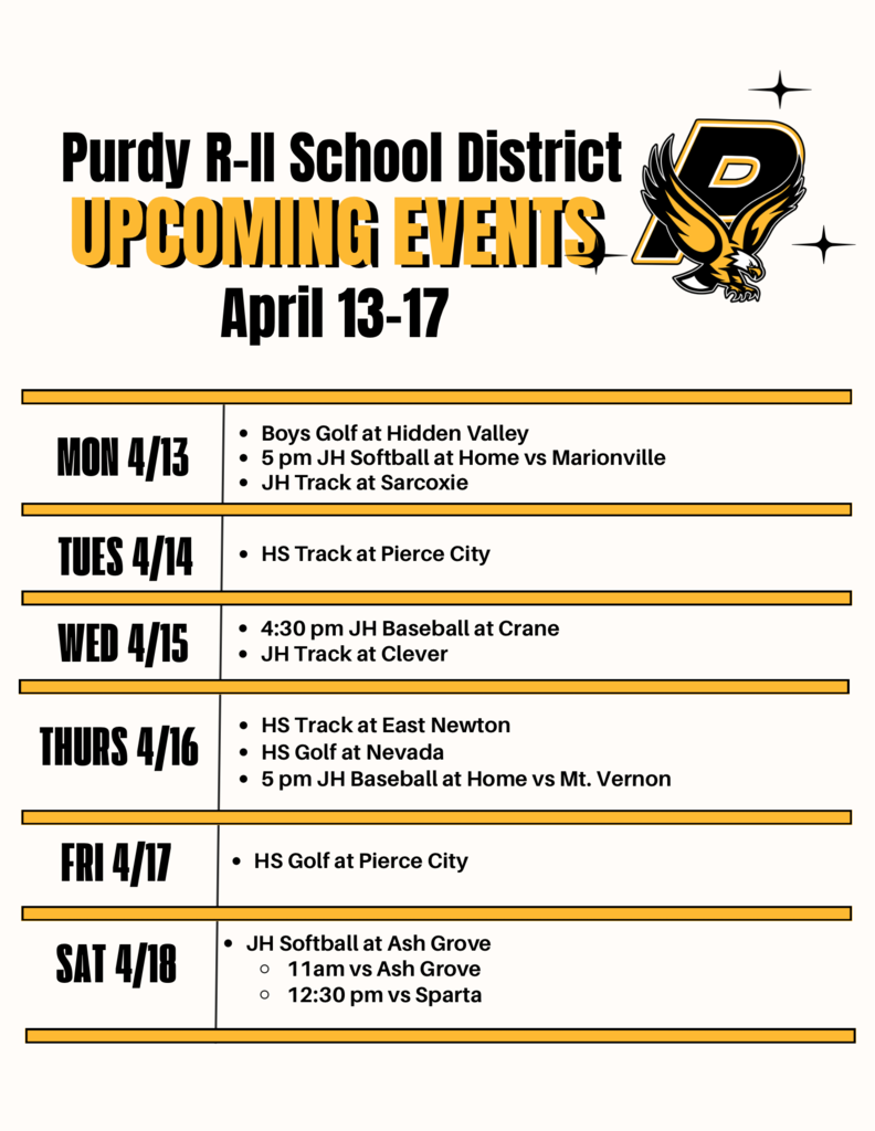 Weekly Activities