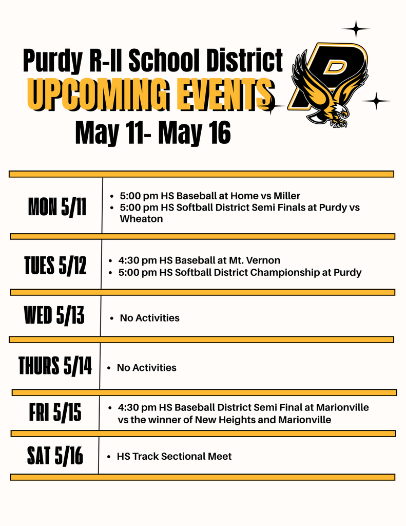Weeklly Activities