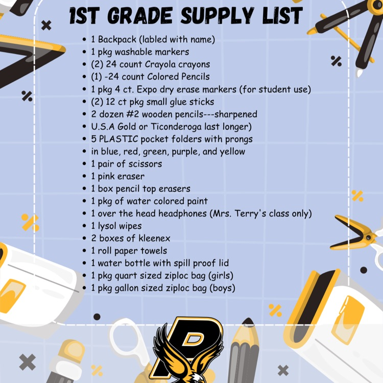 1st Grade List