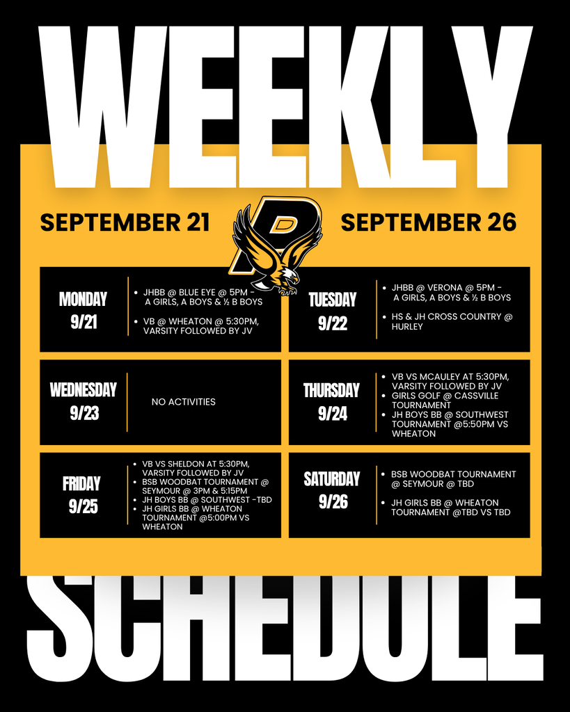 Weekly Activities