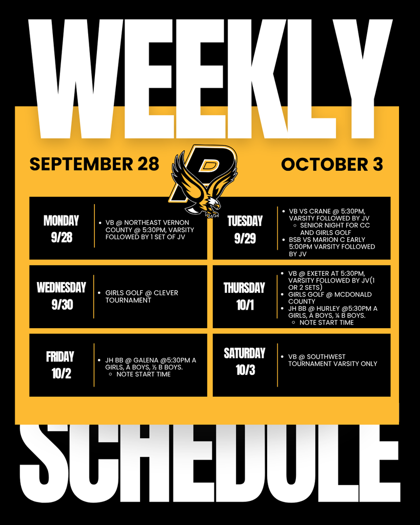 Weekly Activities