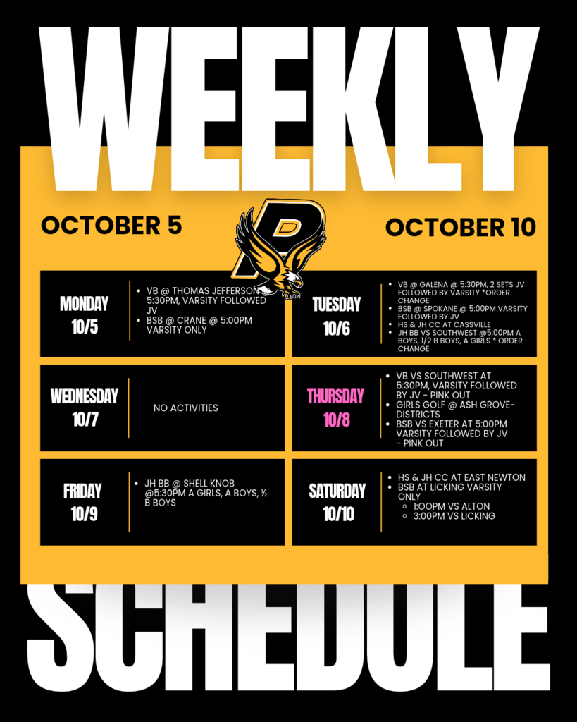 Weekly Activities