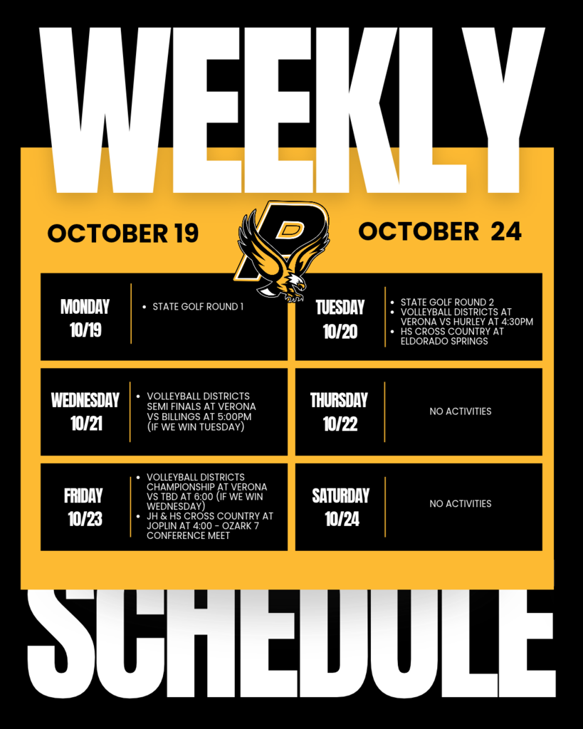 Weekly Activities