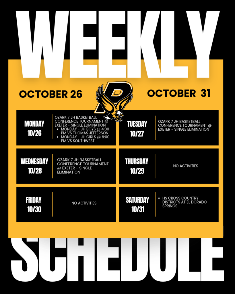 Weekly Activities