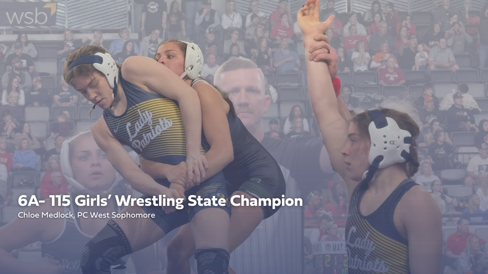 6A-115 Girls State Champion Wrestling Chloe Medlock