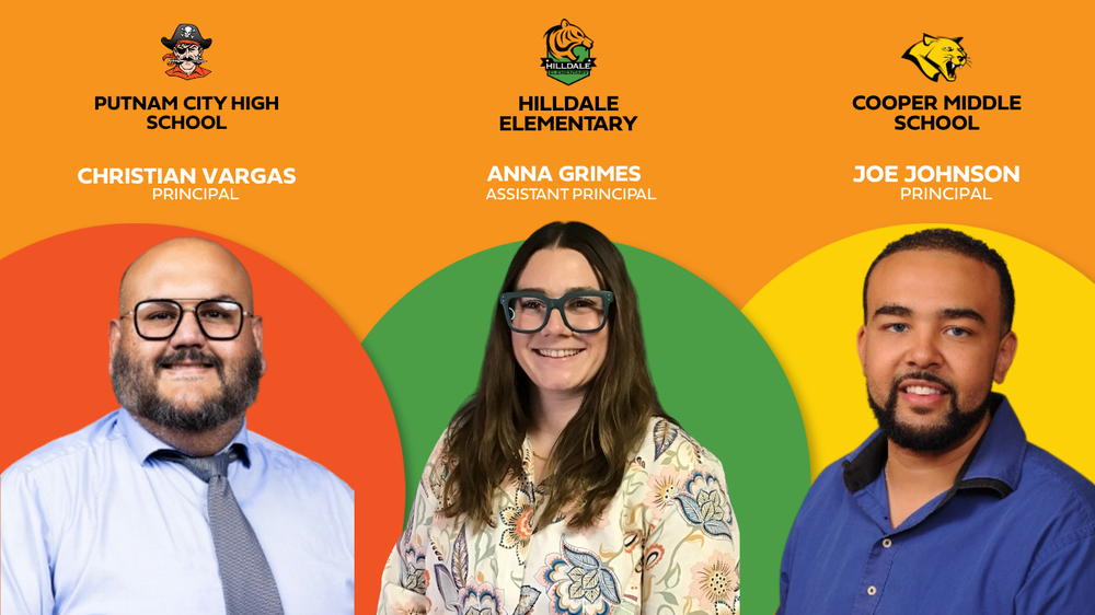 new principals, christian vargas PCH, anna grimes, Hilldale AP, Joe Johnson, Cooper middle