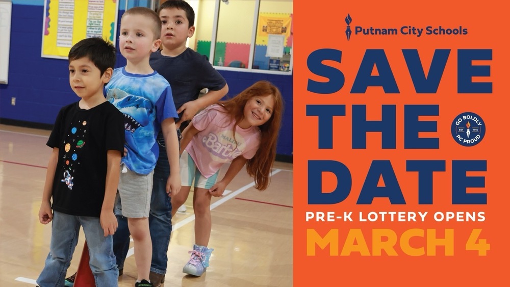 Pre-K Save the Date. opens march 4