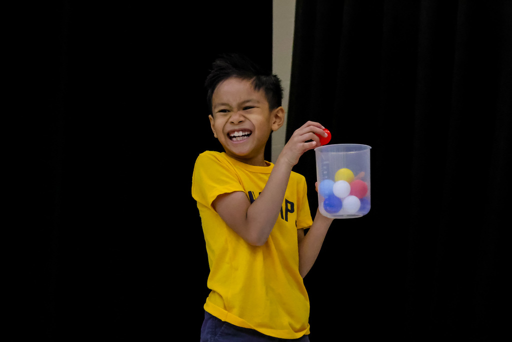 child on stage