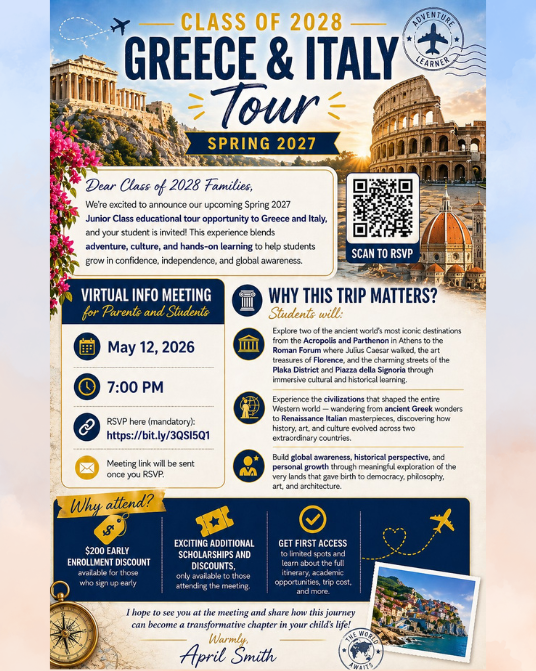 Class of 2028 Class Trip Meeting Information