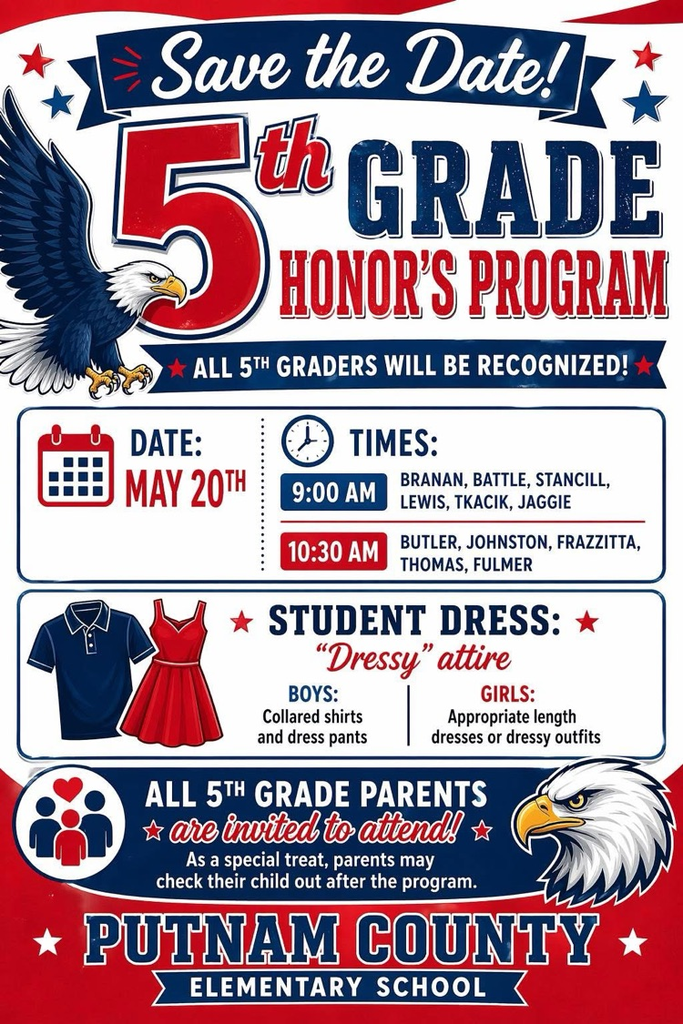 5th grade honors program flyer