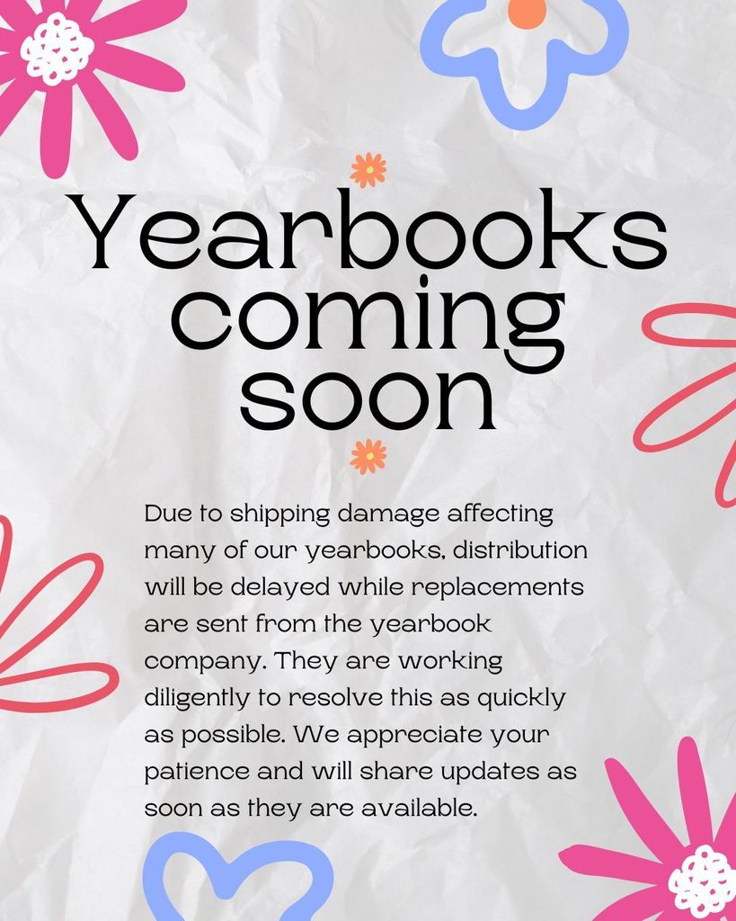 Yearbooks coming soon.  