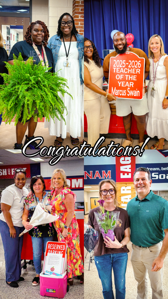 Collage of people, one holding a plant, another holding a red sign, two women holding flowers, and a man with a sign.