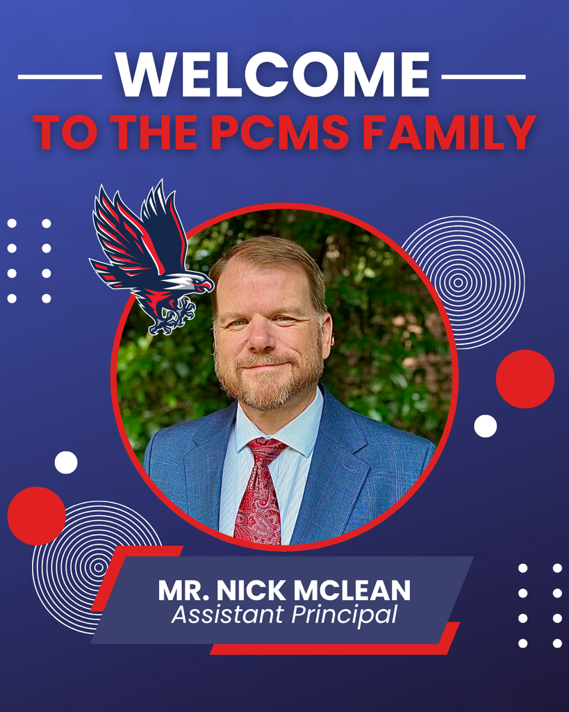 Welcome banner with a photo of man in a suit. Text reads "Mr. Nick McLean, Assistant Principal."