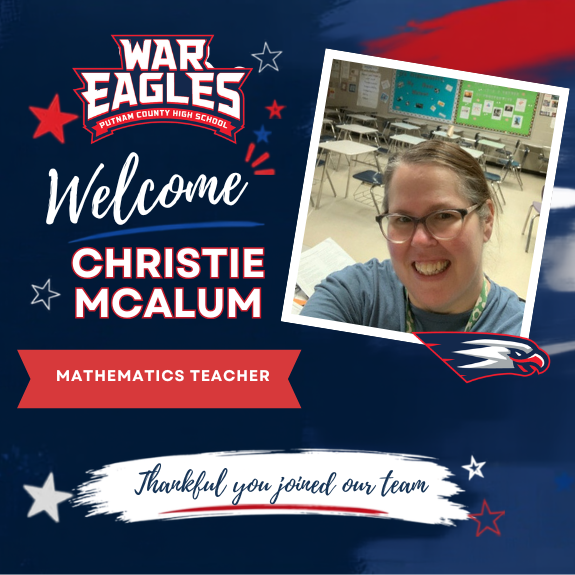 Christie McAlum - New PCHS Math Teacher