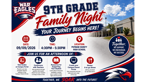 9th Grade Family  Night September 9, 2026