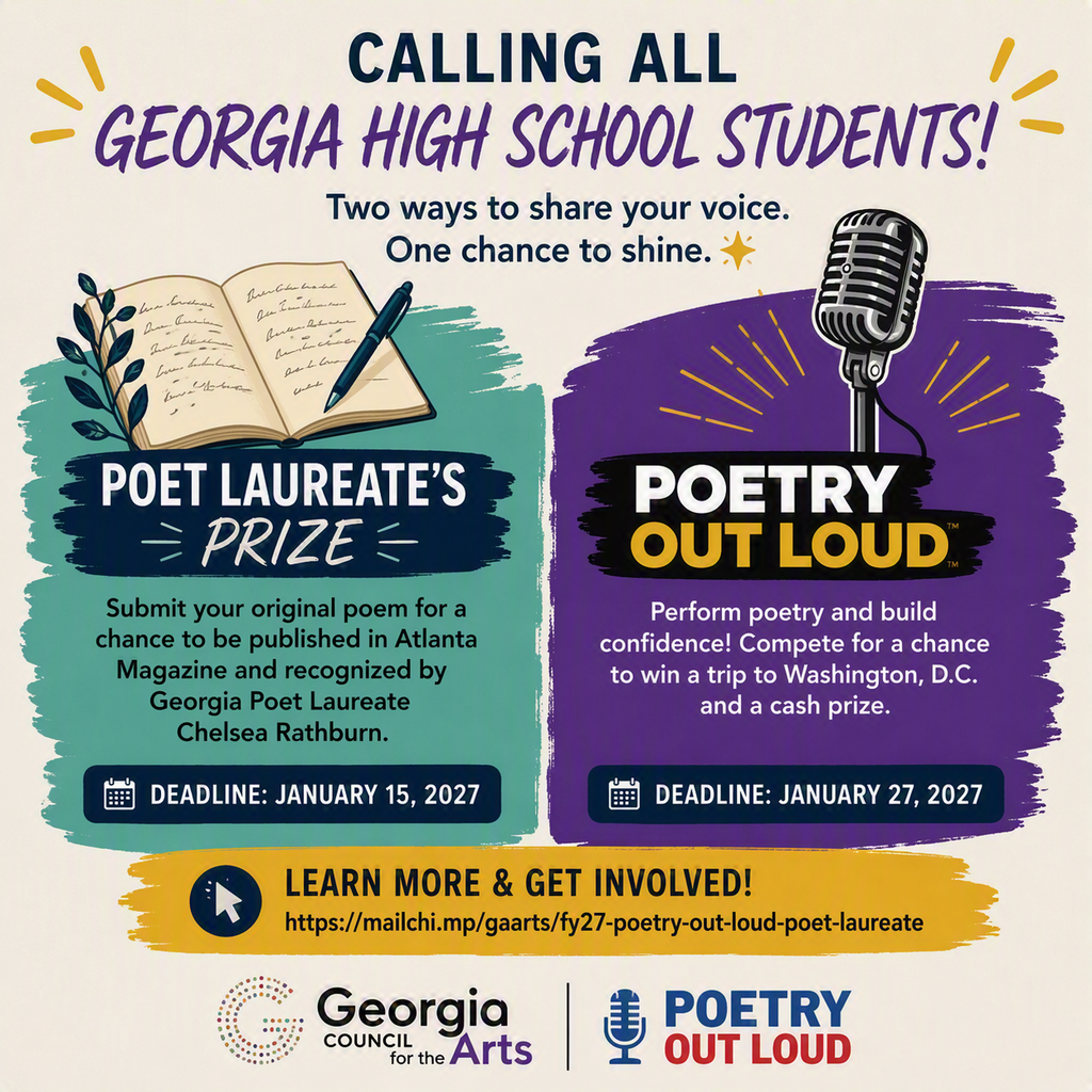 Georgia Council for the Arts: Poetry Out Loud Announcement