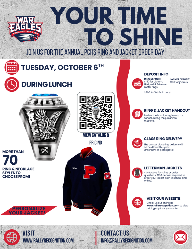 Class rings and Letterman Jackets advertisement