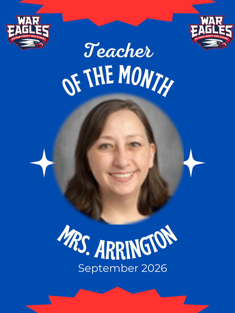 Mrs. Arrington September 2026 Teacher of the Month