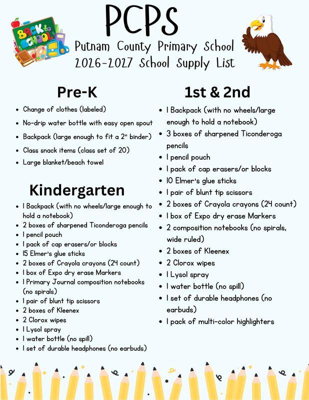 PCPS School Supply List