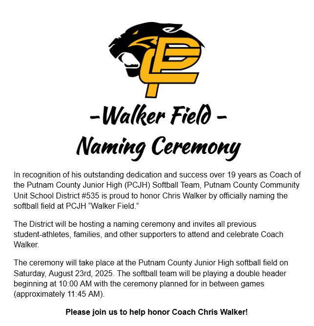 Walker Field Invite