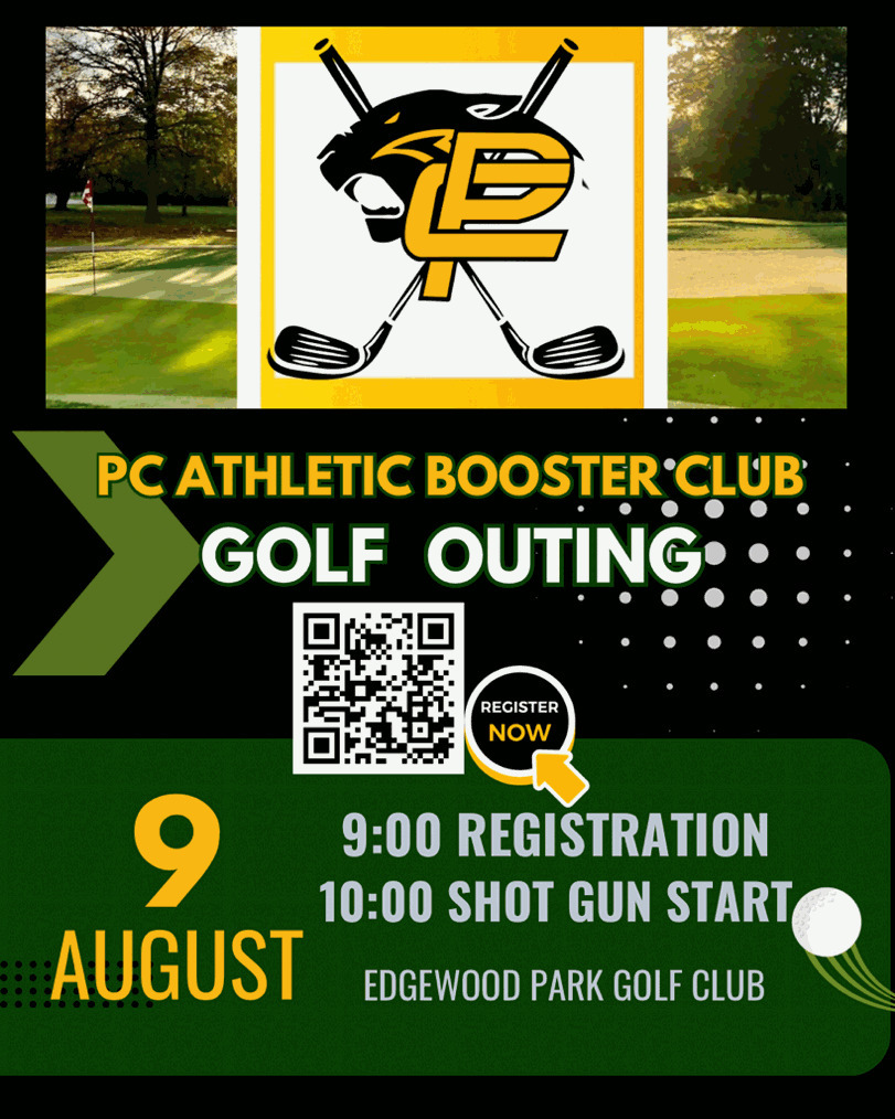 Golf Outing flyer with QR code to sign up
