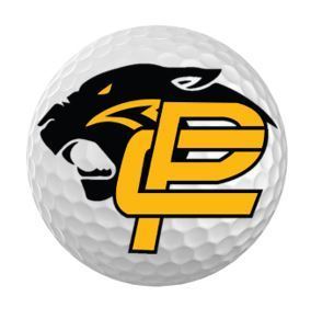 golf ball with pc logo