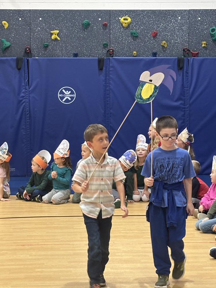 Second grade parade.
