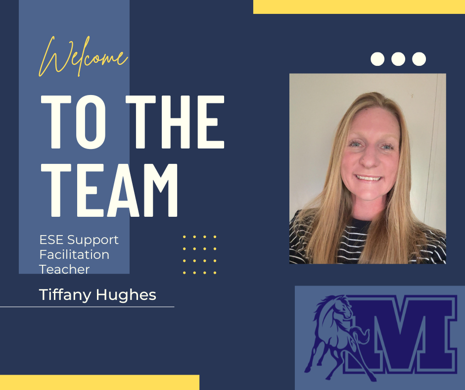 Flyer introducing Tiffany Hughes to our team. Picture of female
