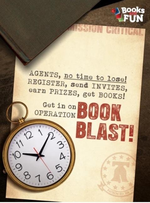 picture of pocketwatch telling students there is still time left for the book blast